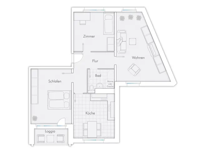 3 Zimmer Wohnung mit 75 m² in Rostock – Bild 12