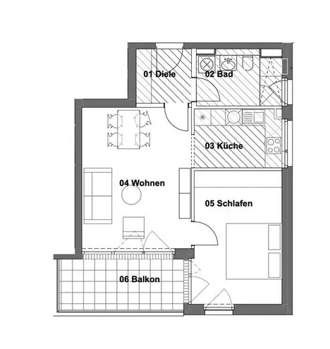 2 Zimmer Wohnung mit 66 m² in Augsburg – Bild 5