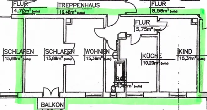 3 Zimmer Wohnung mit 69 m² in Mannheim – Bild 8
