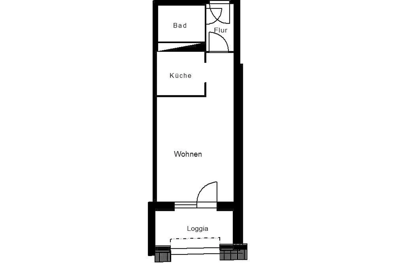 1 Zimmer Wohnung mit 32 m² in Plauen – Bild 2