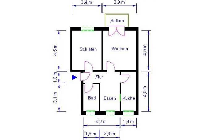 3 Zimmer Wohnung mit 60 m² in Magdeburg – Bild 9