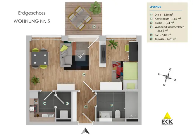 1 Zimmer Wohnung mit 47 m² in Bonn – Bild 4