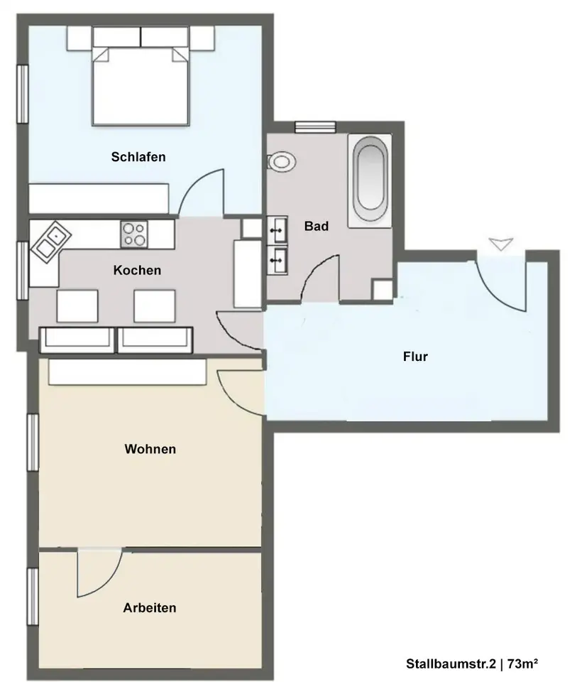 3 Zimmer Wohnung mit 73 m² in Leipzig – Bild 6