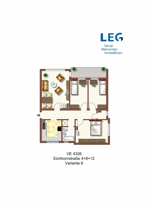 3 Zimmer Wohnung mit 65 m² in Krefeld – Bild 5
