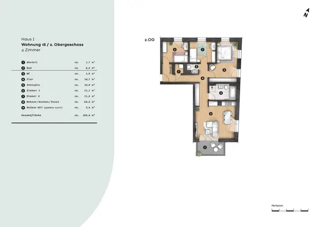 4 Zimmer Wohnung mit 102 m² in Lübeck – Bild 11