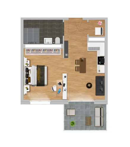 2 Zimmer Wohnung mit 38 m² in Mönchengladbach – Bild 7