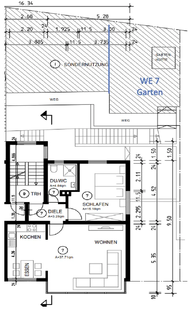 3 Zimmer Wohnung mit 61 m² in Pforzheim – Bild 2