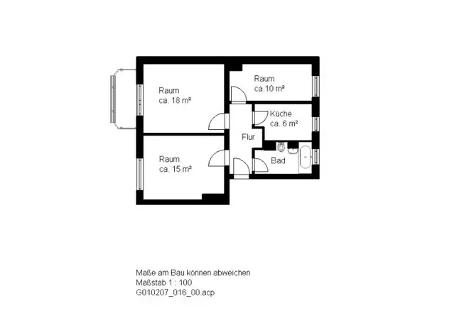3 Zimmer Wohnung mit 59 m² in Halle (Saale) – Bild 8