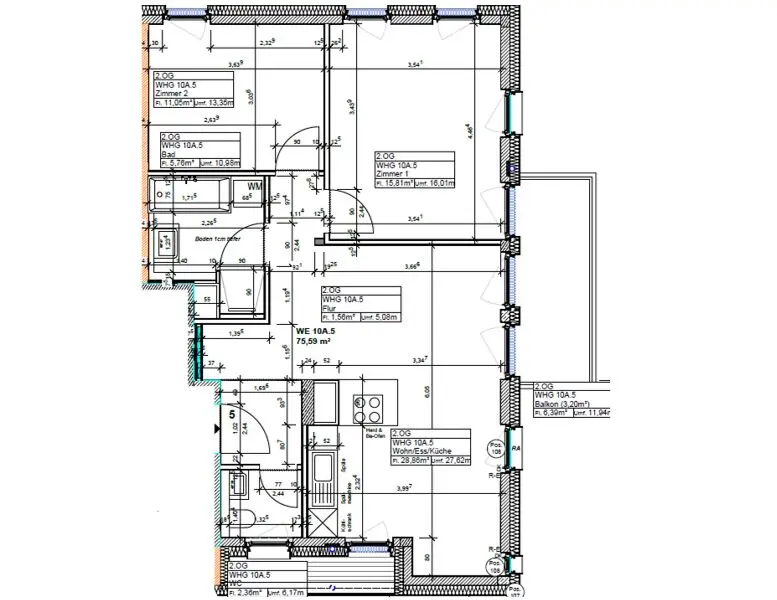 3 Zimmer Wohnung mit 76 m² in Offenbach – Bild 10