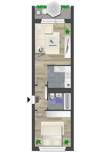 2 Zimmer Wohnung mit 40 m² in Chemnitz – Bild 3