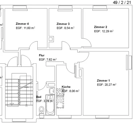 4 Zimmer Wohnung mit 73 m² in Kassel – Bild 2