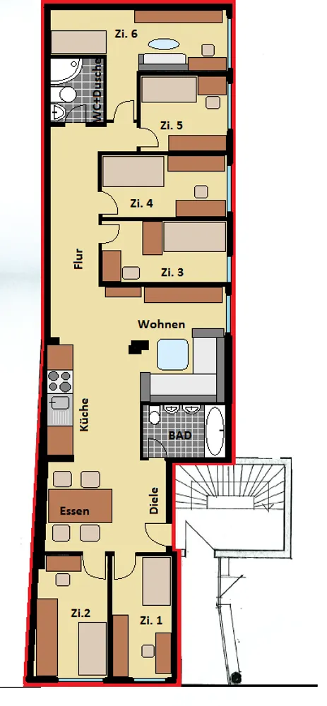 1 Zimmer Wohnung mit 15 m² in Aachen – Bild 5