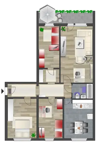 4 Zimmer Wohnung mit 91 m² in Chemnitz – Bild 6