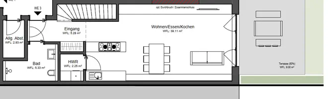 3 Zimmer Wohnung mit 82 m² in Münster – Bild 4
