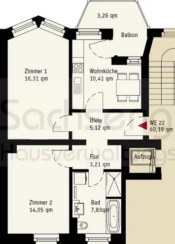 2 Zimmer Wohnung mit 60 m² in Leipzig – Bild 5