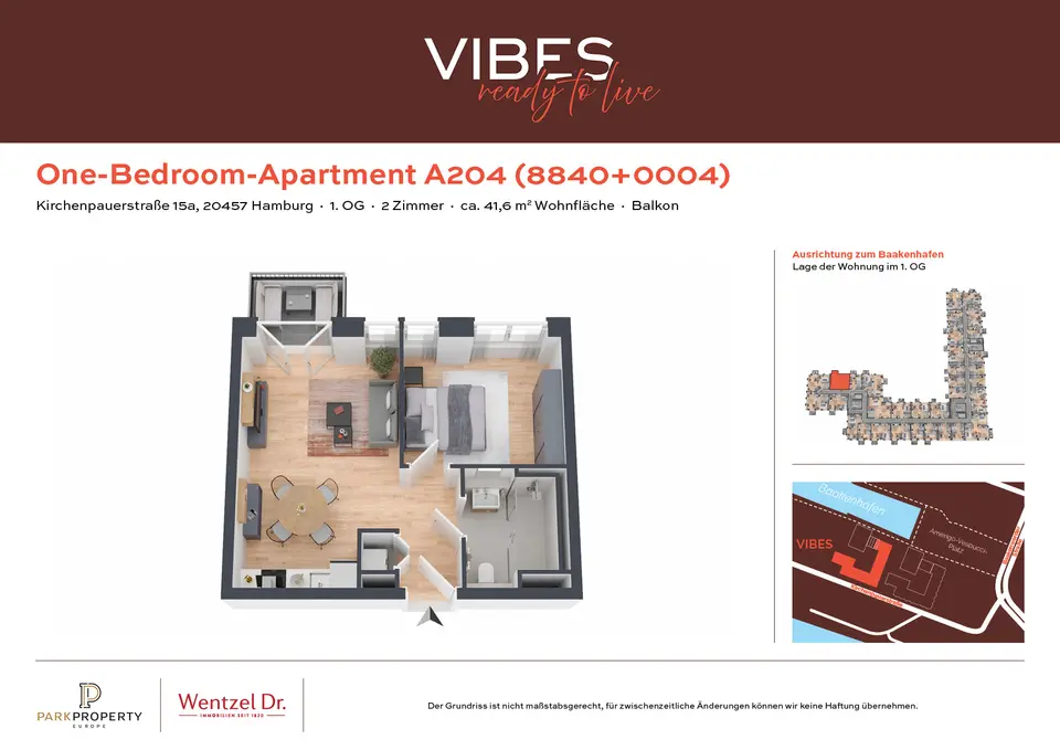 2 Zimmer Wohnung mit 42 m² in Hamburg – Bild 8