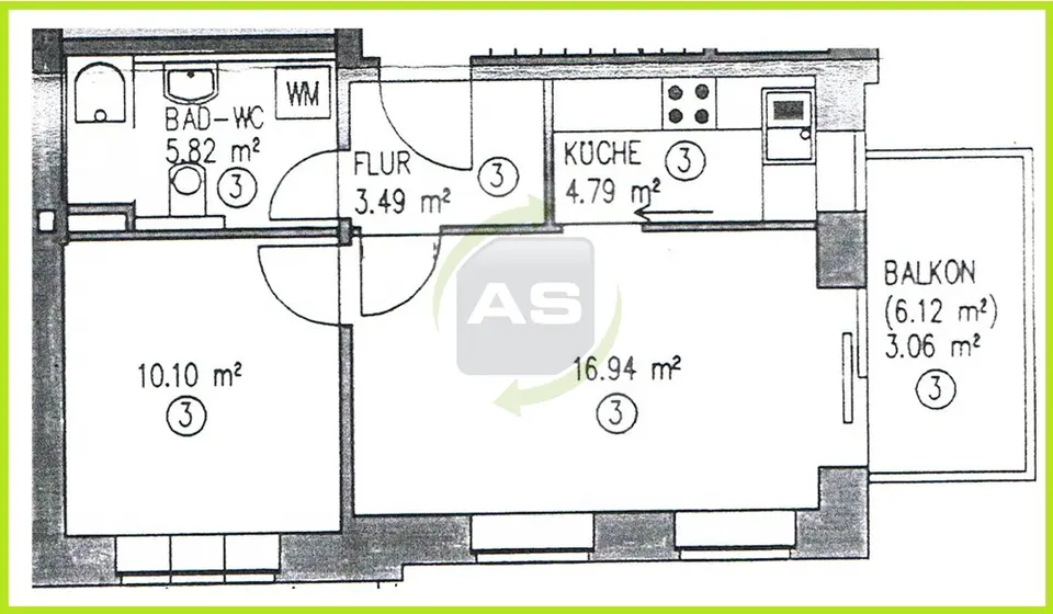 2 Zimmer Wohnung mit 44 m² in Zwickau – Bild 5