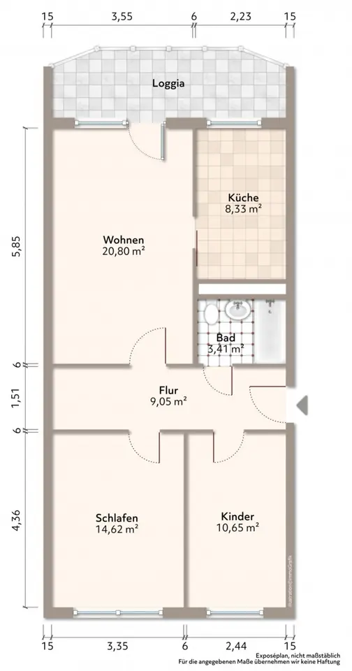 3 Zimmer Wohnung mit 69 m² in Bautzen – Bild 4