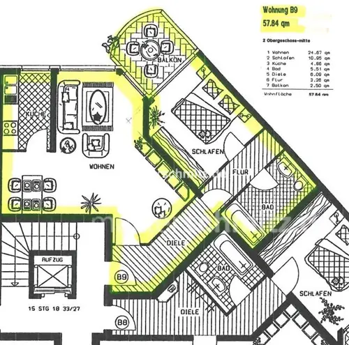 2 Zimmer Wohnung mit 58 m² in Mönchengladbach – Bild 10