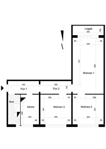 3 Zimmer Wohnung mit 66 m² in Magdeburg – Bild 2