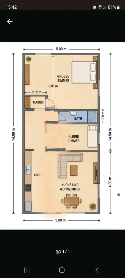 2 Zimmer Wohnung mit 28 m² in Rüsselsheim am Main – Bild 4