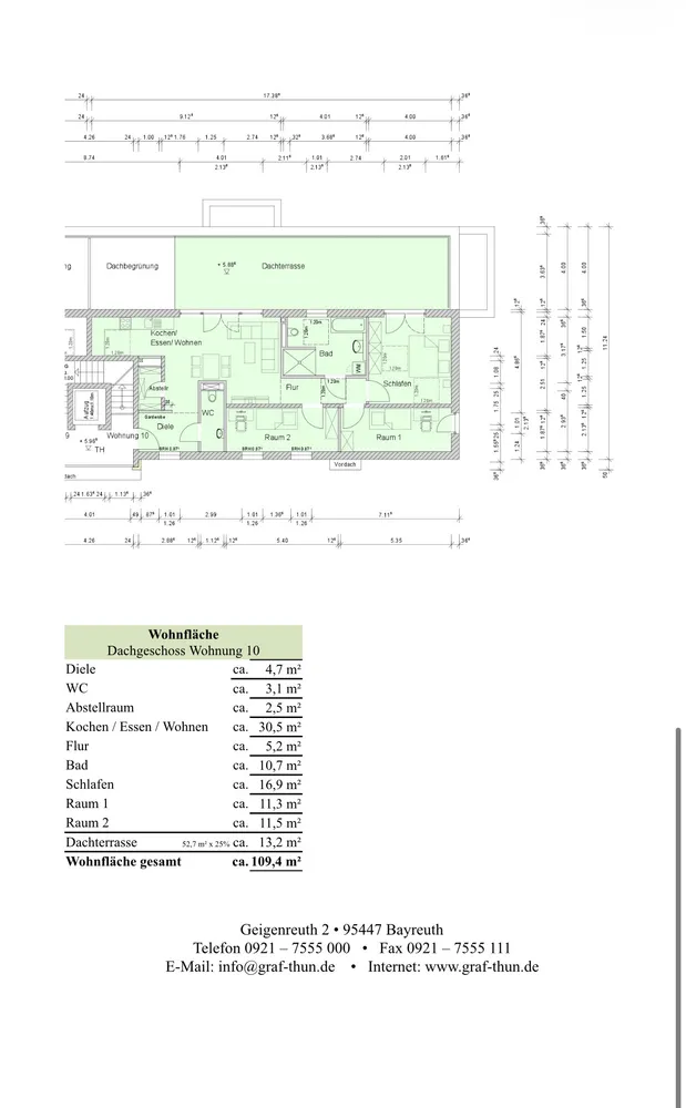 4 Zimmer Wohnung mit 109 m² in Bayreuth – Bild 3