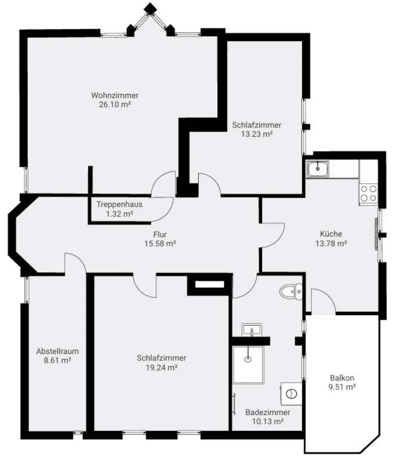 4 Zimmer Wohnung mit 105 m² in Michelstadt – Bild 10