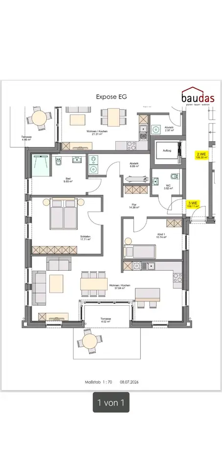 3 Zimmer Wohnung mit 123 m² in Borken – Bild 5