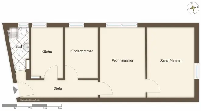 3 Zimmer Wohnung mit 61 m² in Bremen – Bild 8