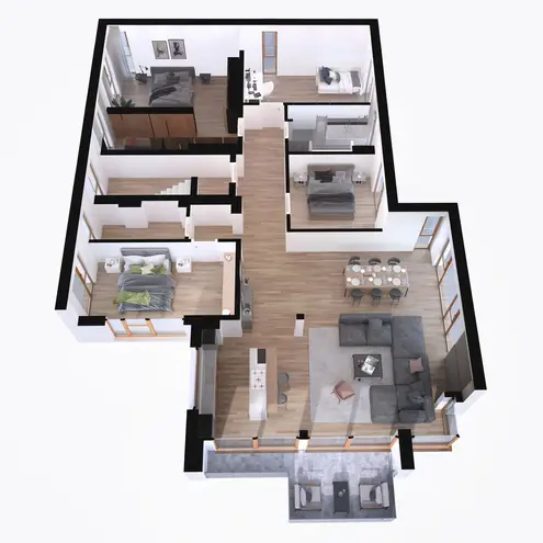 5 Zimmer Wohnung mit 178 m² in Wiesbaden – Bild 2