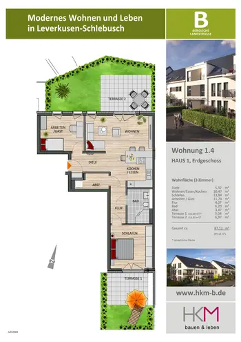 3 Zimmer Wohnung mit 87 m² in Leverkusen – Bild 4