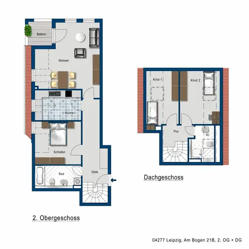 4 Zimmer Wohnung mit 93 m² in Leipzig – Bild 2