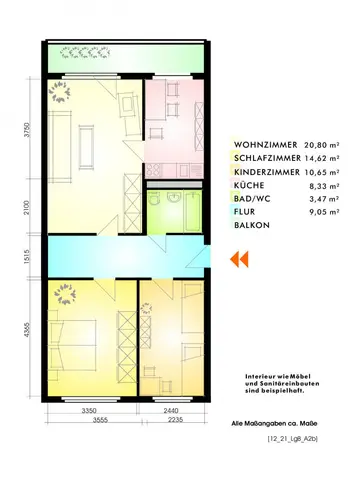 3 Zimmer Wohnung mit 70 m² in Leipzig – Bild 2