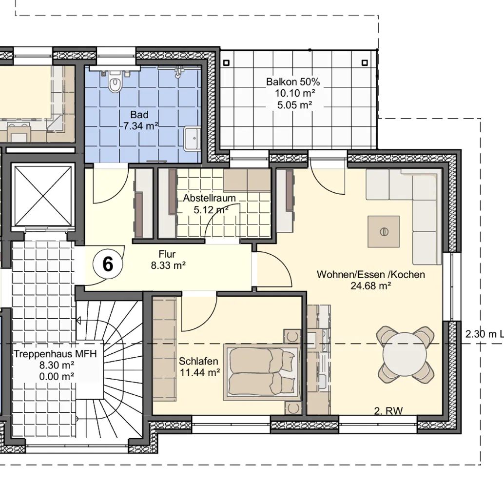 2 Zimmer Wohnung mit 66 m² in Rheine – Bild 8