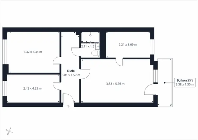 3 Zimmer Wohnung mit 69 m² in Leipzig – Bild 2
