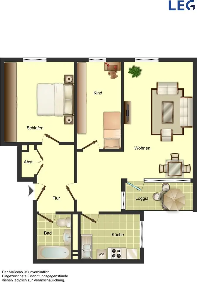 3 Zimmer Wohnung mit 74 m² in Monheim am Rhein – Bild 3