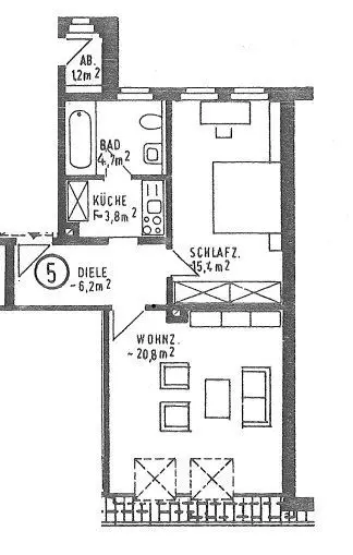 2 Zimmer Wohnung mit 51 m² in Zwickau – Bild 7