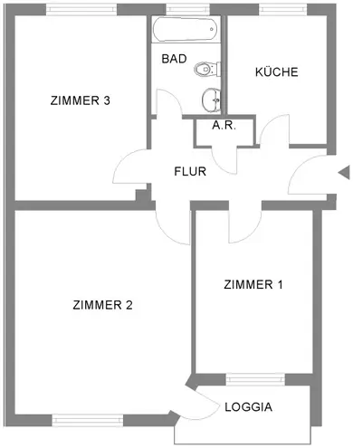 3 Zimmer Wohnung mit 69 m² in Braunschweig – Bild 8