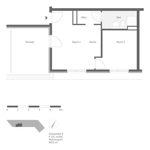 2 Zimmer Wohnung mit 49 m² in Berlin – Bild 8