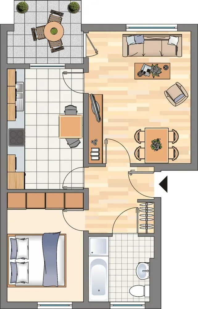 2 Zimmer Wohnung mit 62 m² in Dortmund – Bild 1