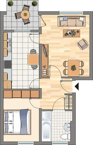 2 Zimmer Wohnung mit 62 m² in Dortmund – Bild 1