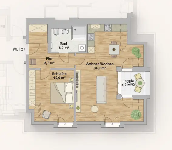 2 Zimmer Wohnung mit 66 m² in Dresden – Bild 7