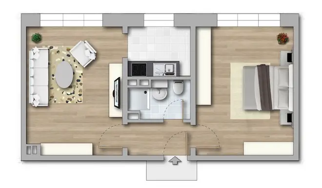 2 Zimmer Wohnung mit 42 m² in Halle (Saale) – Bild 7