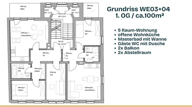 5 Zimmer Wohnung mit 102 m² in Chemnitz – Bild 7