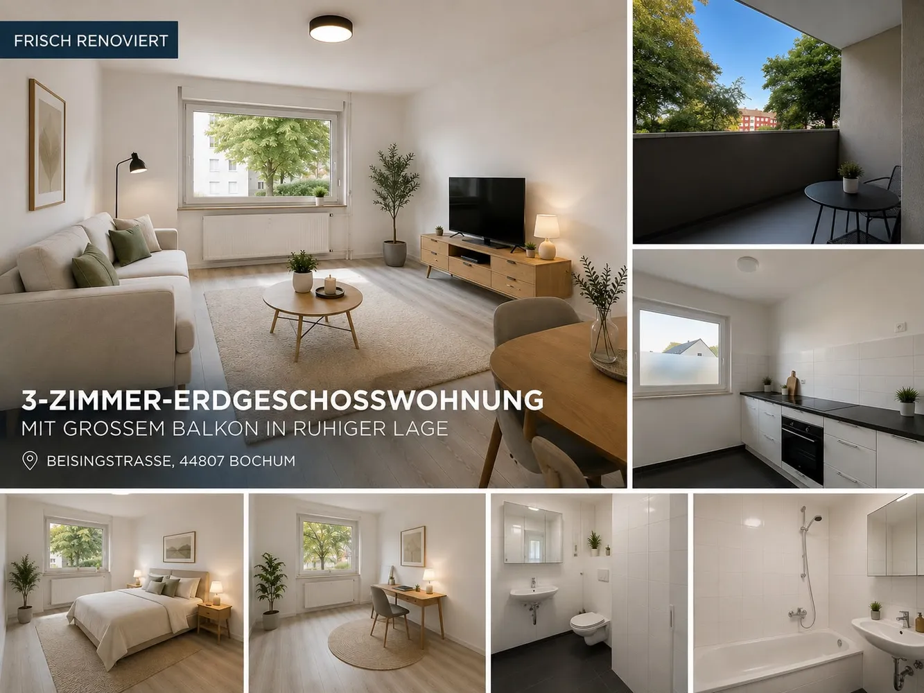 3 Zimmer Wohnung mit 66 m² in Bochum – Bild 1