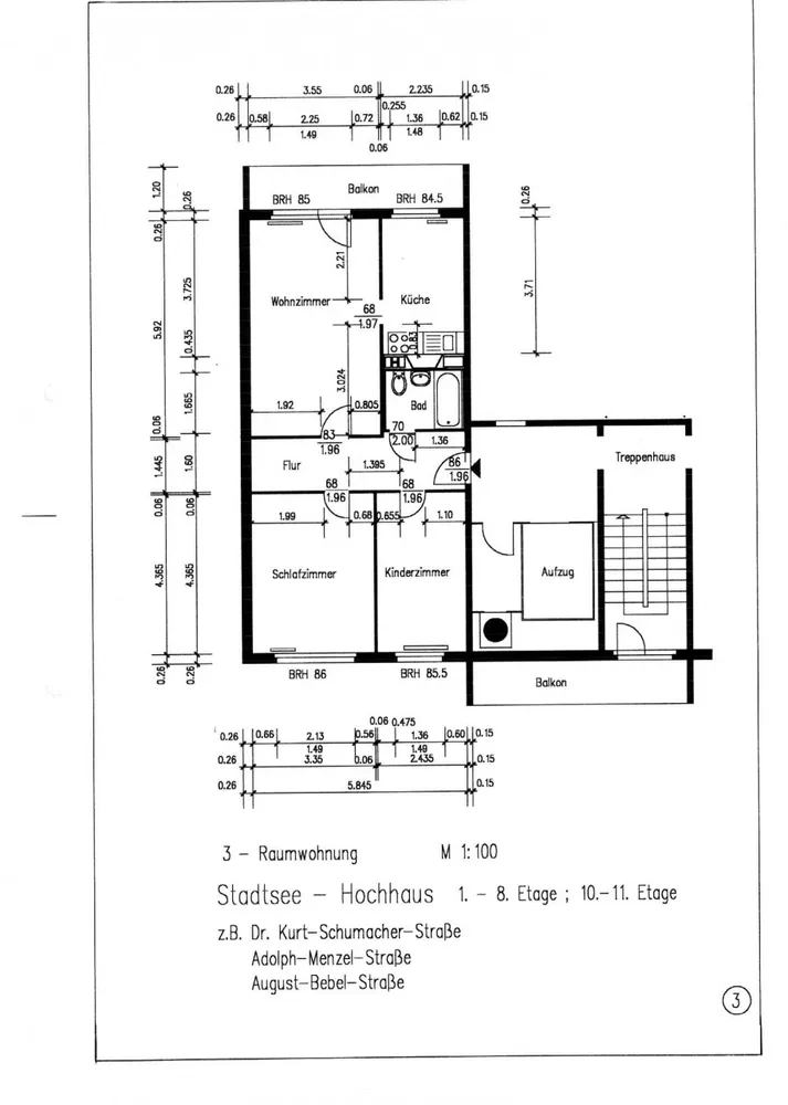3 Zimmer Wohnung mit 70 m² in Stendal – Bild 2