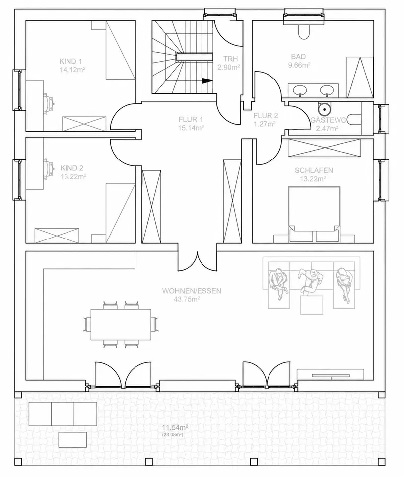 4 Zimmer Wohnung mit 130 m² in Bielefeld – Bild 8