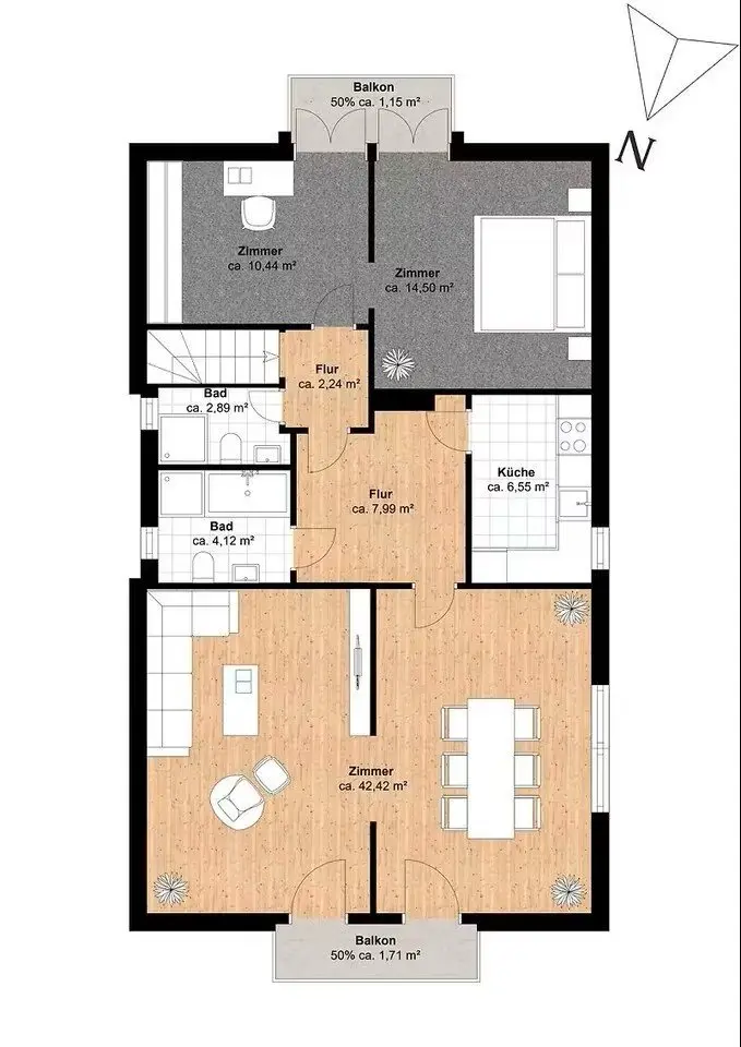 WG-Zimmer mit 10 m² in Norderstedt – Bild 5