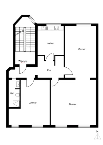 3 Zimmer Wohnung mit 100 m² in Düsseldorf – Bild 11