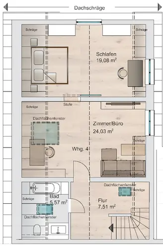 5 Zimmer Wohnung mit 144 m² in Wiesbaden – Bild 3